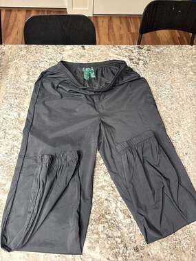 Lauren Ralph Lauren RL Sport Black Lightweight Windbreaker Track Pants Size M